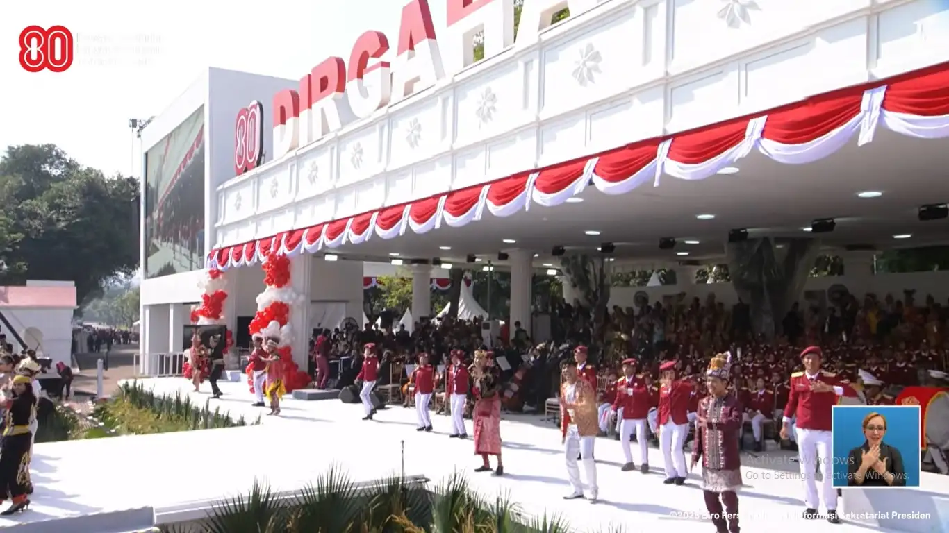 SBY-Jokowi Ikuti Upacara HUT ke-80 RI di Istana, Megawati Absen