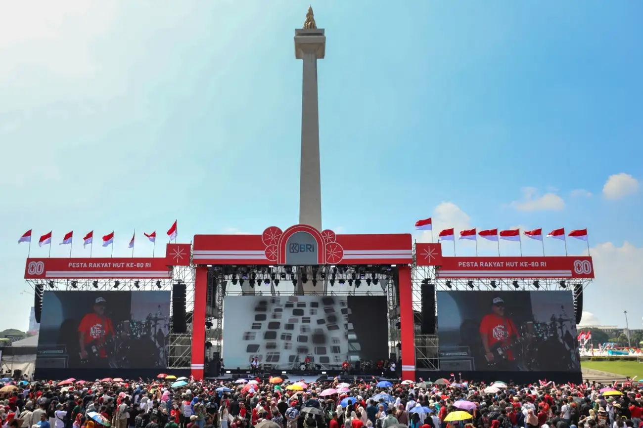 Gelar Panggung Hiburan di Monas, BRI Turut Sukseskan Pesta Rakyat HUT ke-80 RI