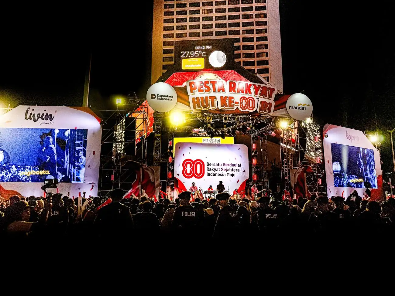 Gelorakan Nasionalisme, Bank Mandiri Meriahkan Pesta Rakyat HUT Ke-80 RI