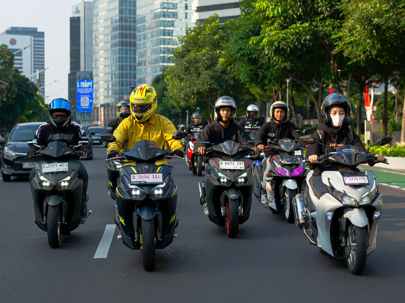 Gathering Team AEROX Guncang Jakarta, dari Kontes Modifikasi hingga Night Ride