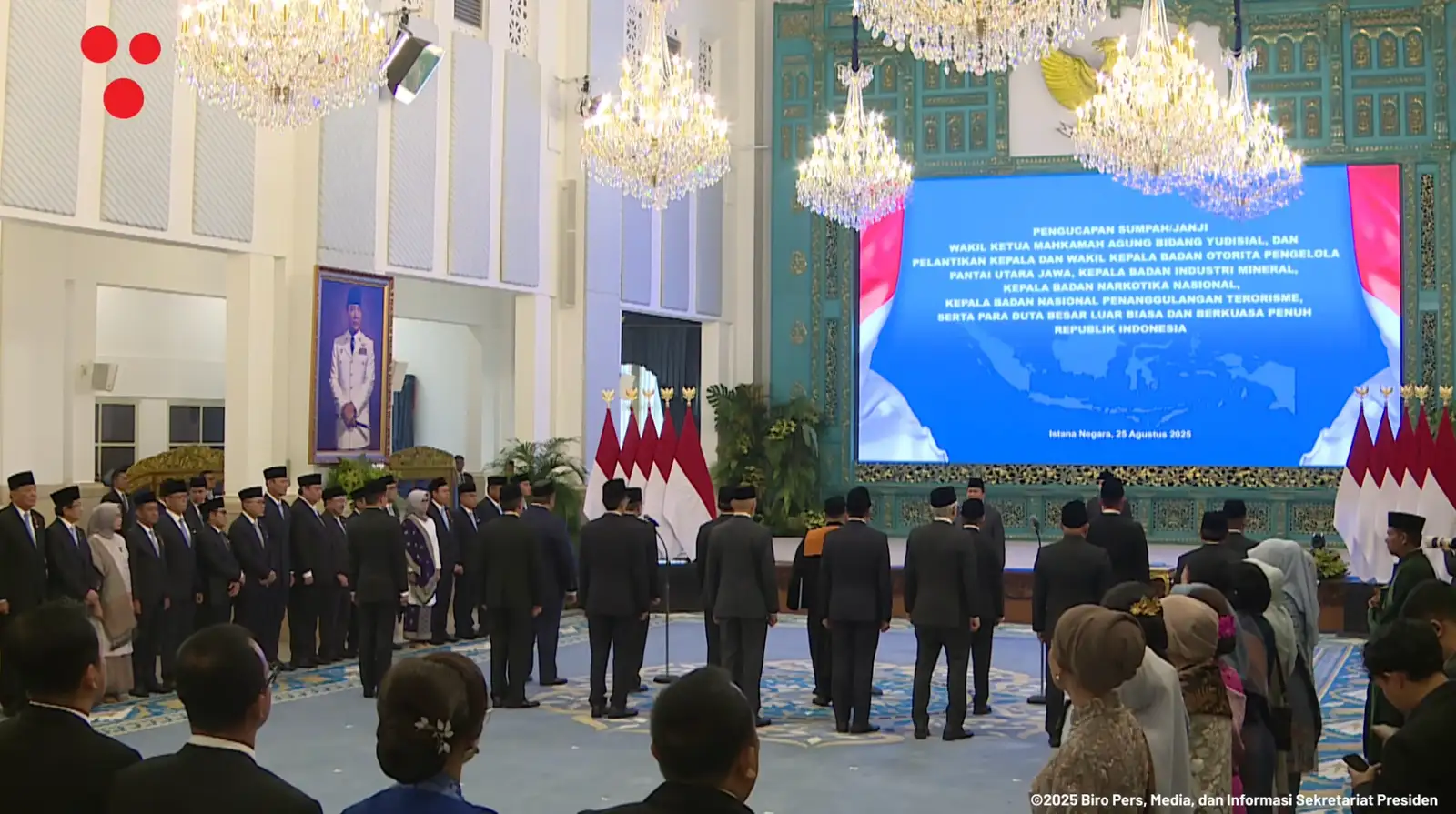Presiden Prabowo Lantik Komjen Pol Eddy Hartono sebagai Kepala BNPT