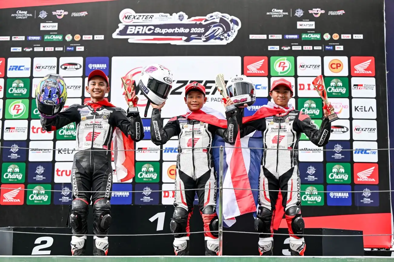 Impresif, Generasi Baru AHM Raih Podium di Thailand Talent Cup