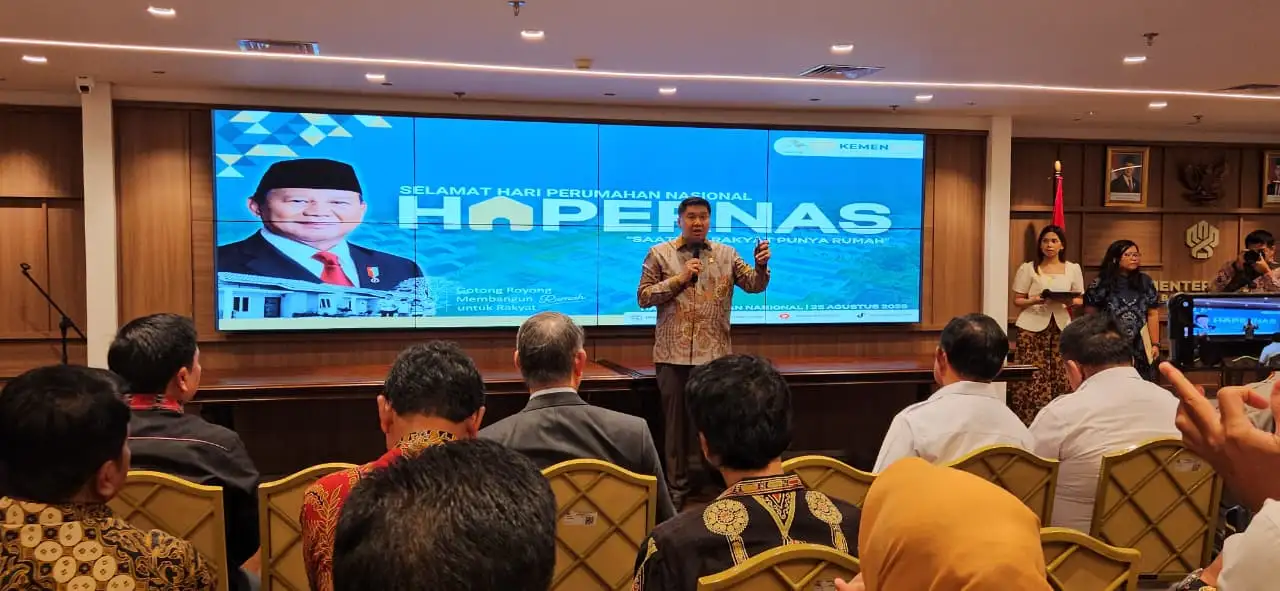 Hapernas 2025, Menteri PKP Beri Penghargaan Bagi Tokoh Perumahan & Mitra Kerja
