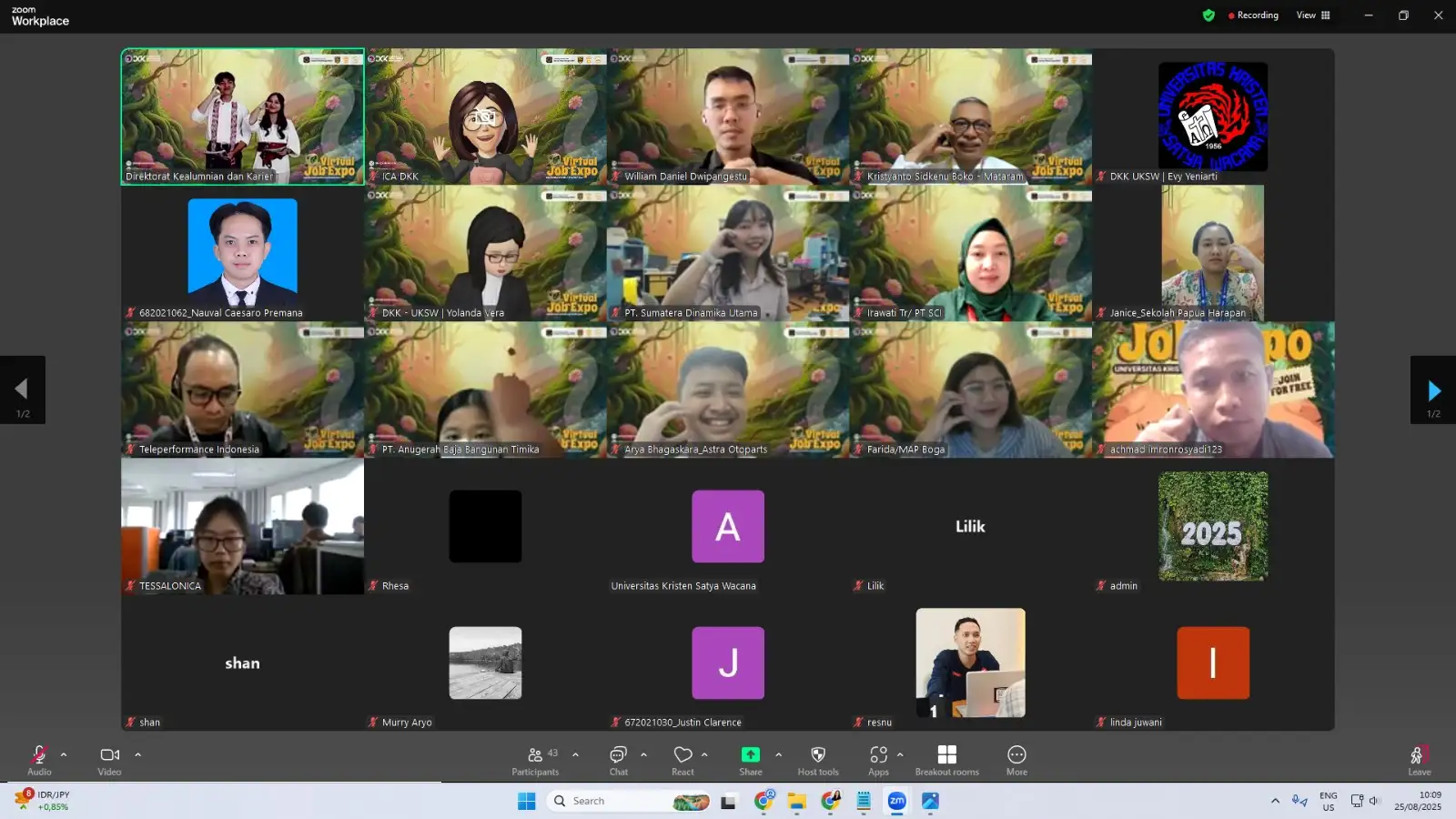 Bantu Alumni, 108 Lowongan Kerja Ditawarkan di Virtual Job Fair ke-5 UKSW