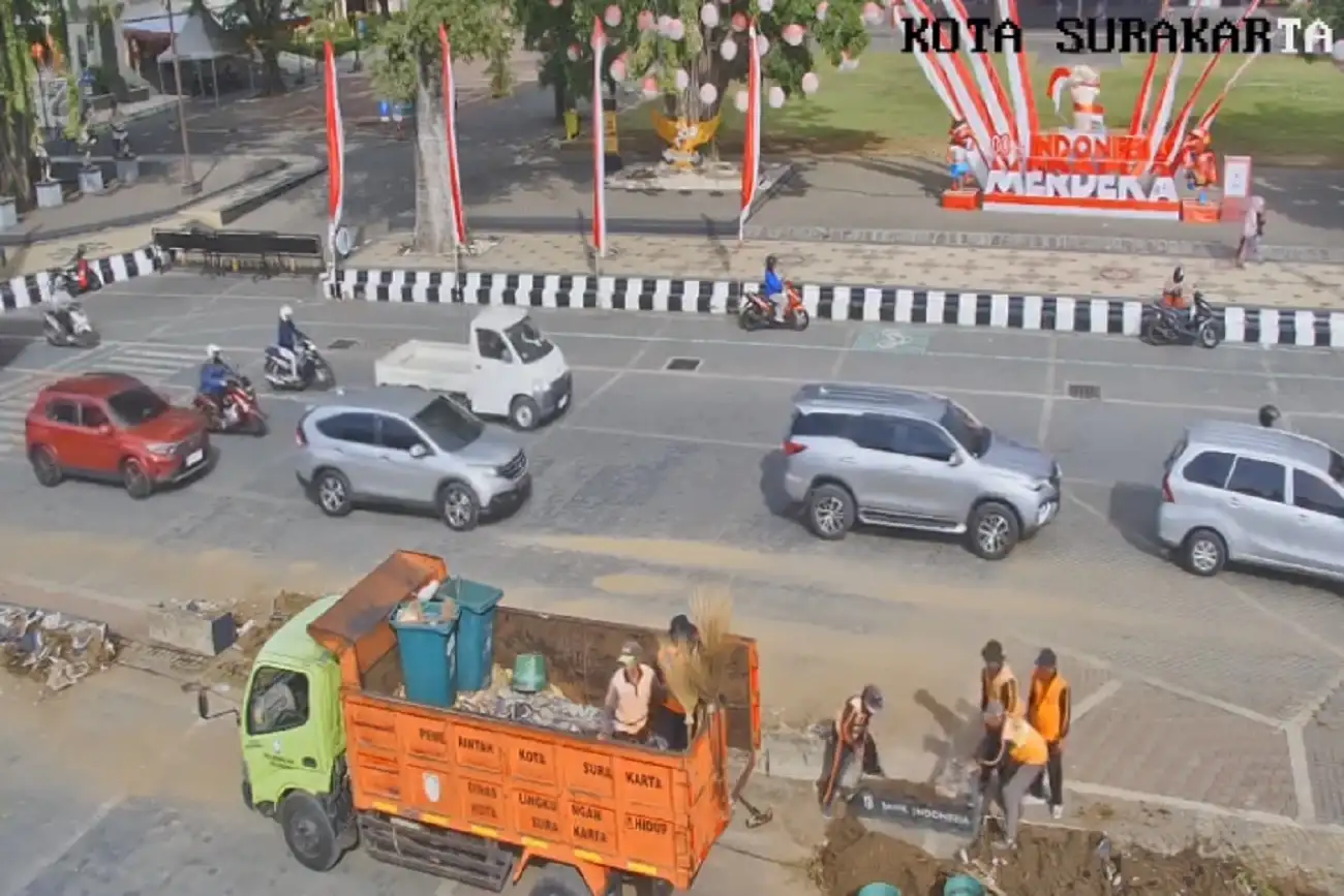 Situasi Kota Solo Terkini Pascademo Massa, Arus Lalu Lintas Kembali Lancar