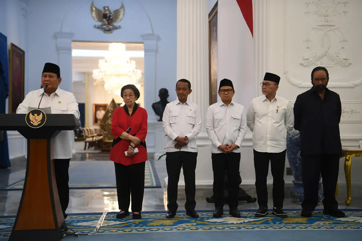 Prabowo dan Ketum Parpol Sampaikan Sikap Bersama soal Gejolak Aksi Massa