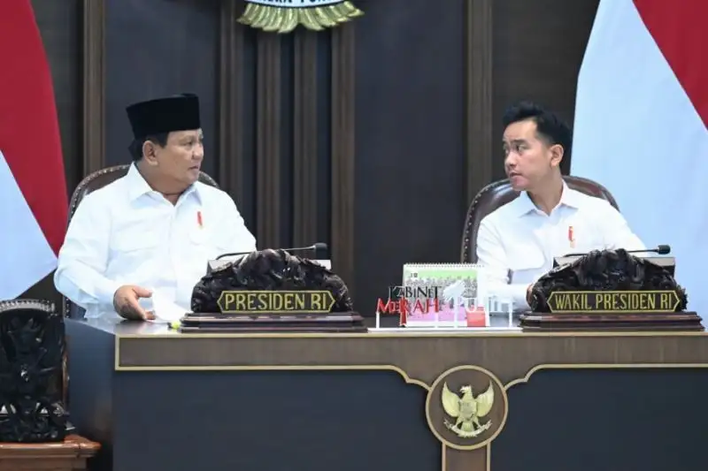 Tak Nampak Saat Prabowo Bertemu Ketum Parpol, Gibran Ikuti Sidang Kabinet
