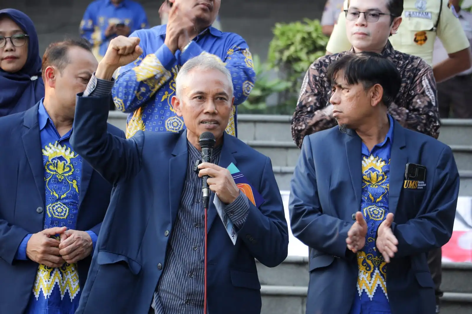 Aksi Solidaritas Mahasiswa UMS, Rektor Sampaikan Seruan Sikap untuk Bangsa