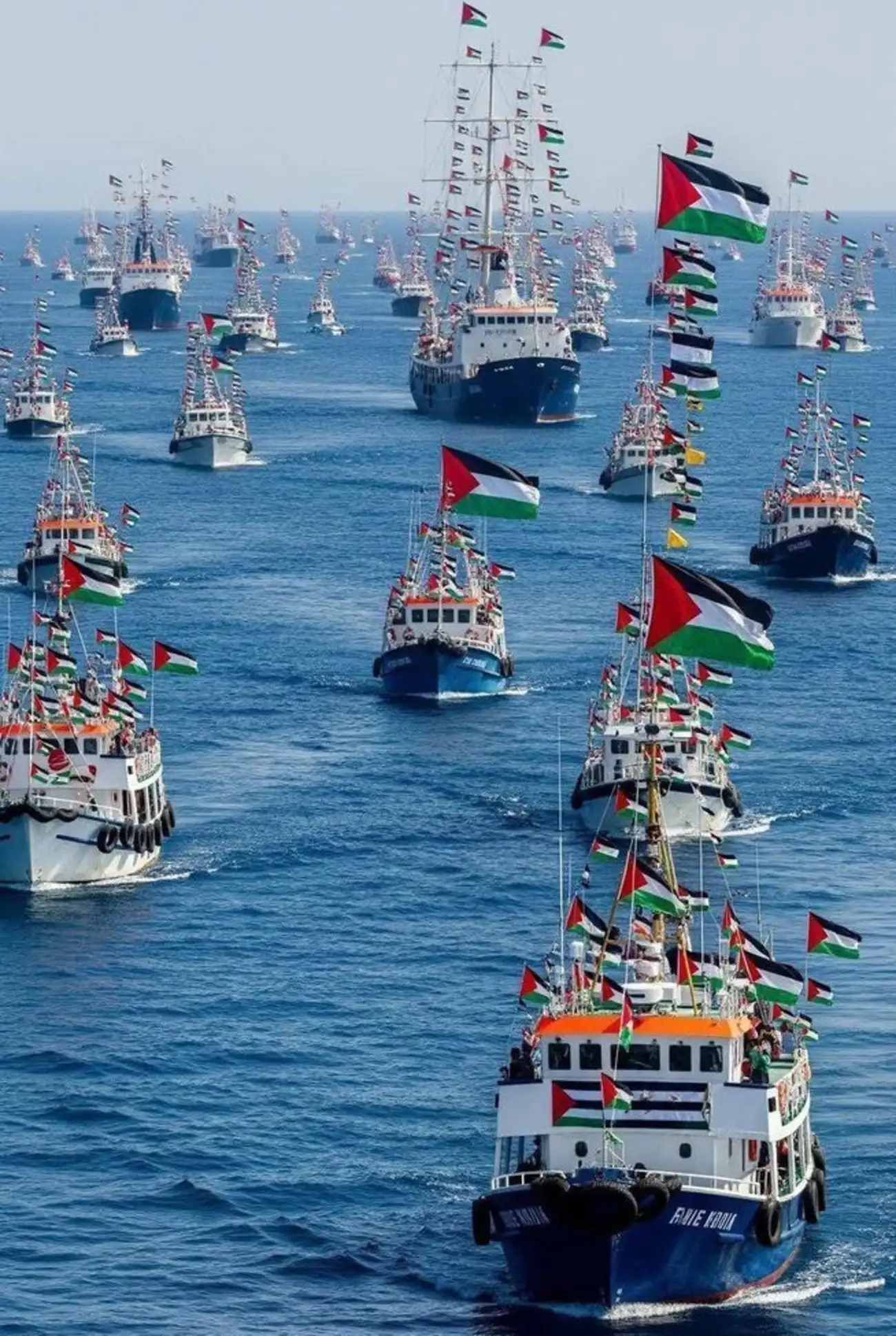 11 Kapal Tambahan Freedom Flotilla Berlayar ke Gaza Tembus Blokade Israel