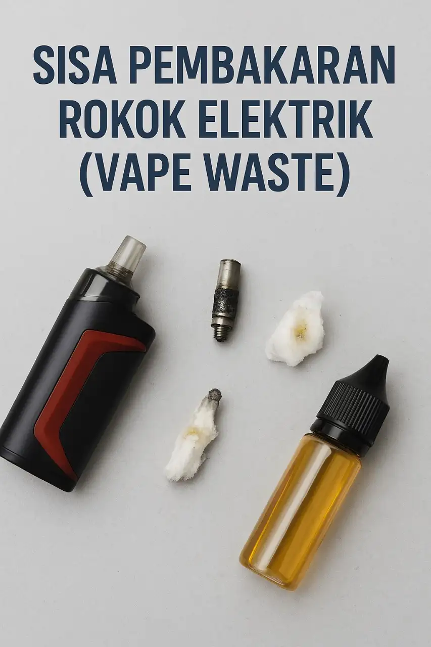 Tak Disadari, Sisa Pembakaran Rokok Elektrik Bisa Rusak Kualitas Air