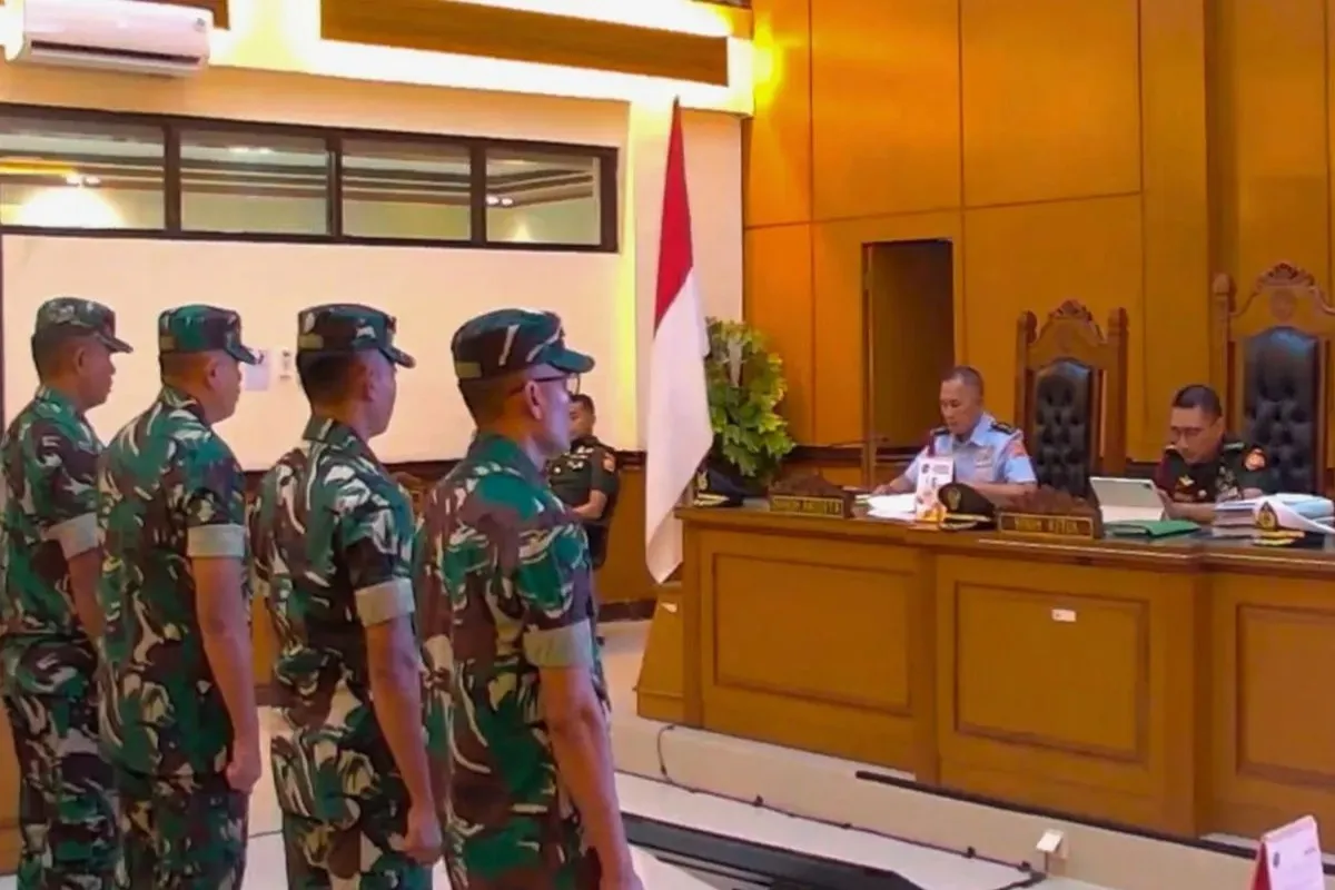 Empat Personel TNI Divonis 1,5-3 Tahun di Kasus Andrie Yunus, Dua Dipecat