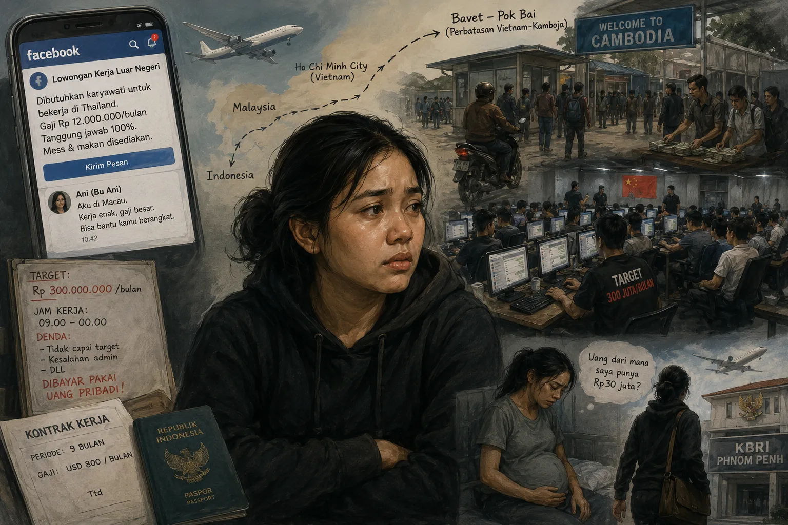 Dari Facebook ke Pabrik Scam Kamboja: Kesaksian Dianti Terjebak Penipuan Daring