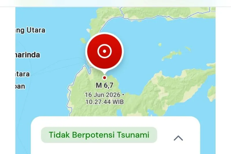 Gempa Magnitudo 6,7 Guncang Palu, BMKG Pastikan Tak Berpotensi Tsunami