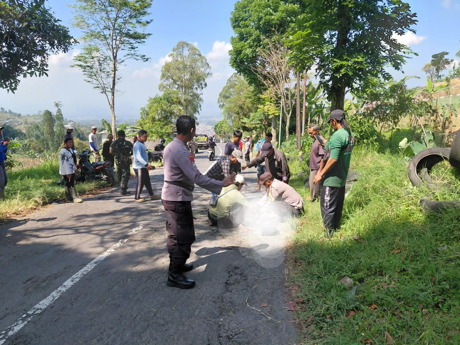 Motor Alami Rem Blong Kecelakaan di Jalur Lama Sarangan, 2 Warga Nganjuk Terluka