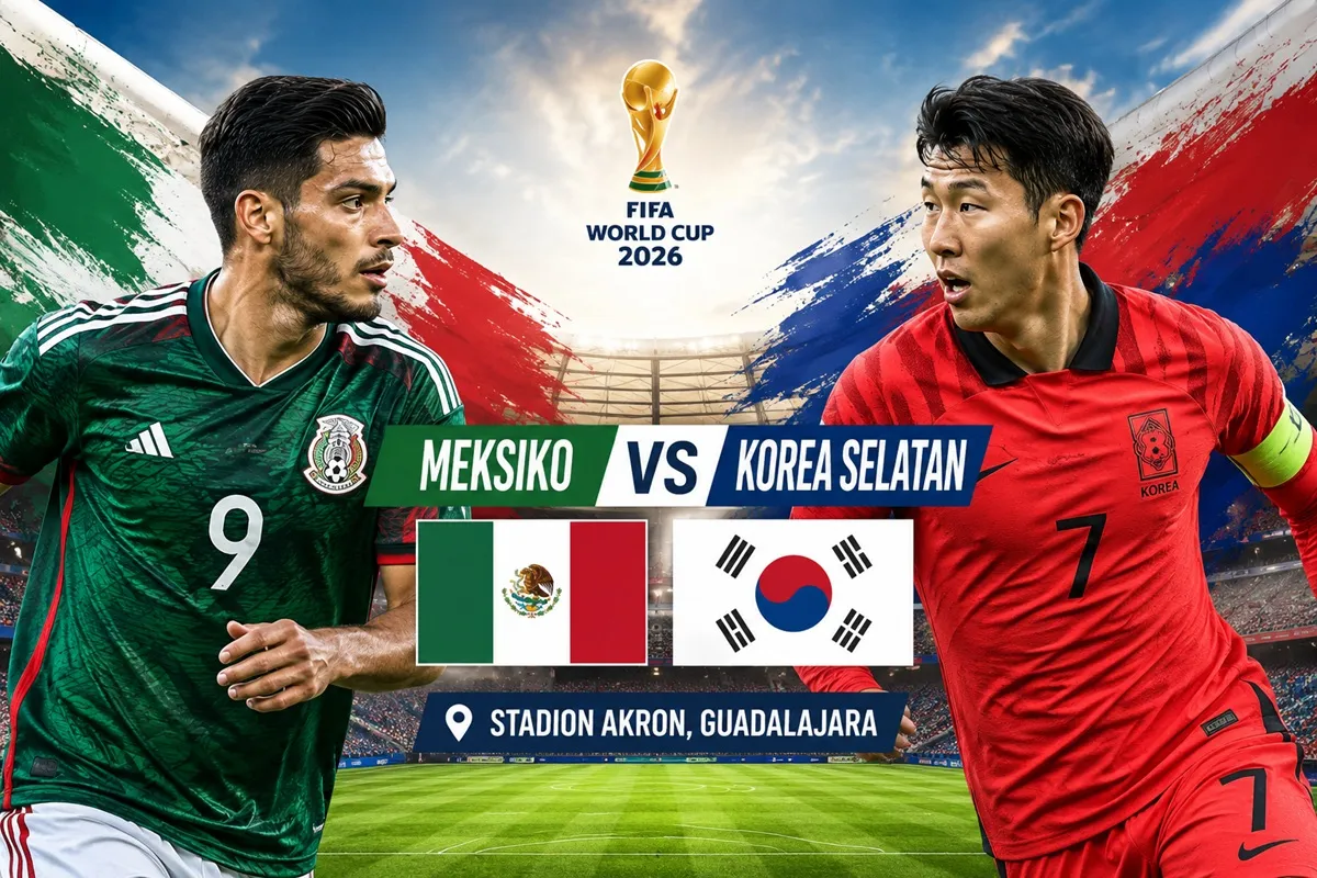 Prediksi Meksiko vs Korea Selatan: Susunan Pemain, Head to Head dan Skor Akhir