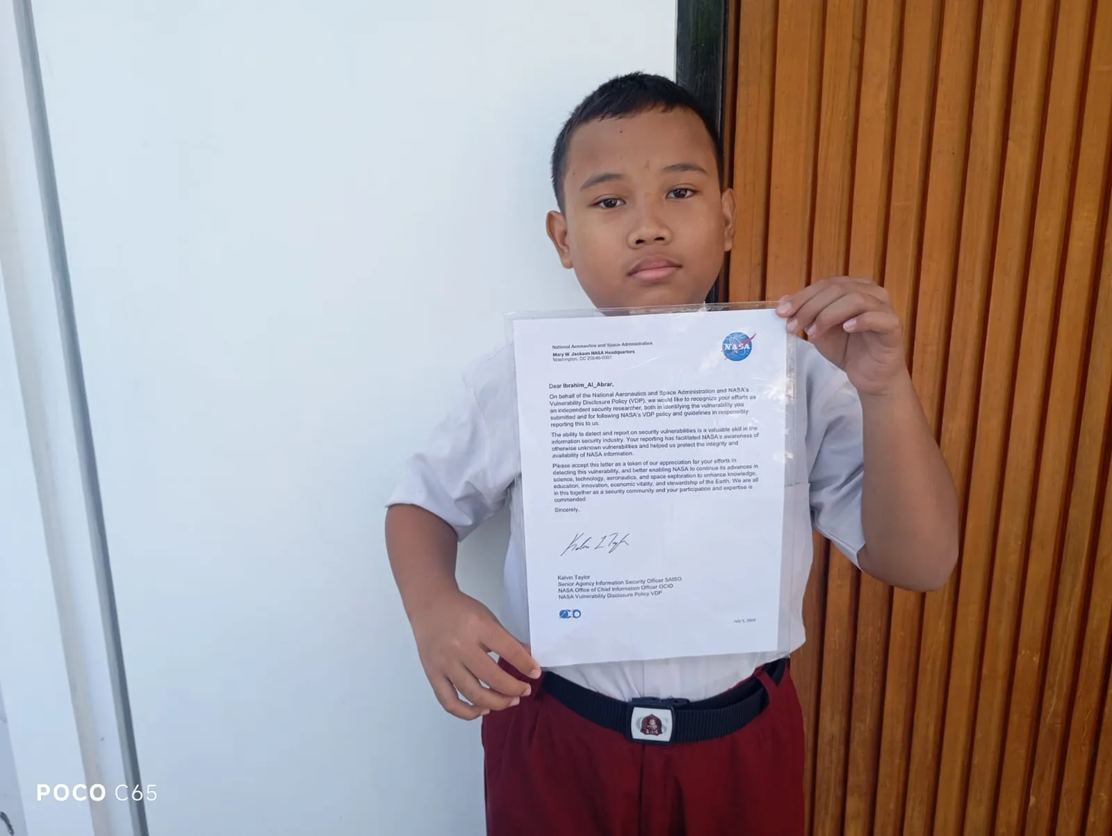 judi online semarang Temukan Celah Keamanan Digital, Bocah SD di Boyolali Dapat Penghargaan dari NASA