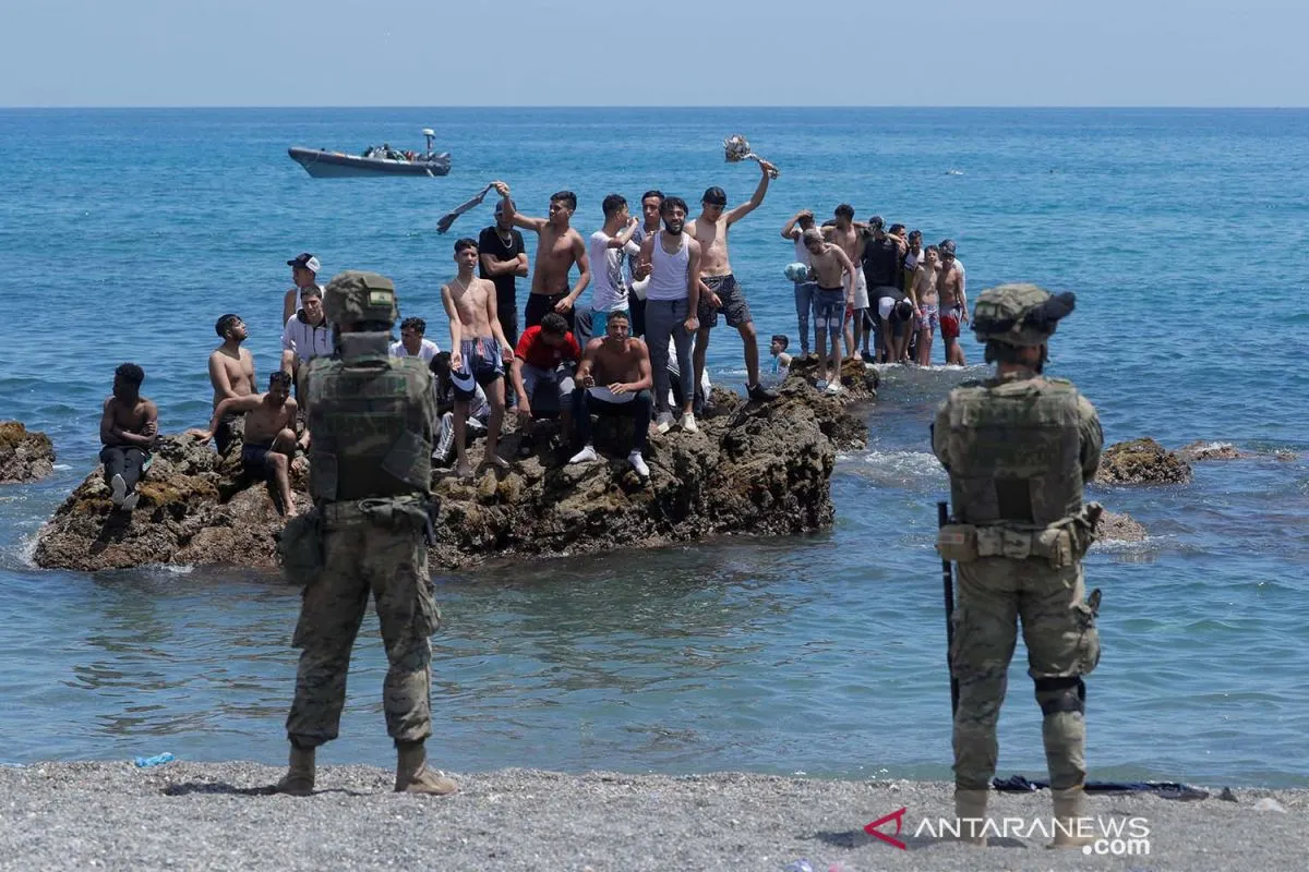 60.000 Imigran dari Maroko Serbu Spanyol dalam Sehari