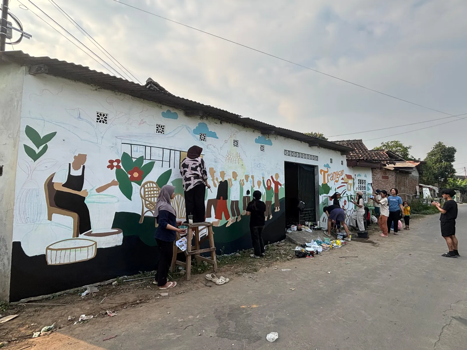 Pelestarian Identitas Budaya, UNS & Rotterdam University Bikin Public Art Mural