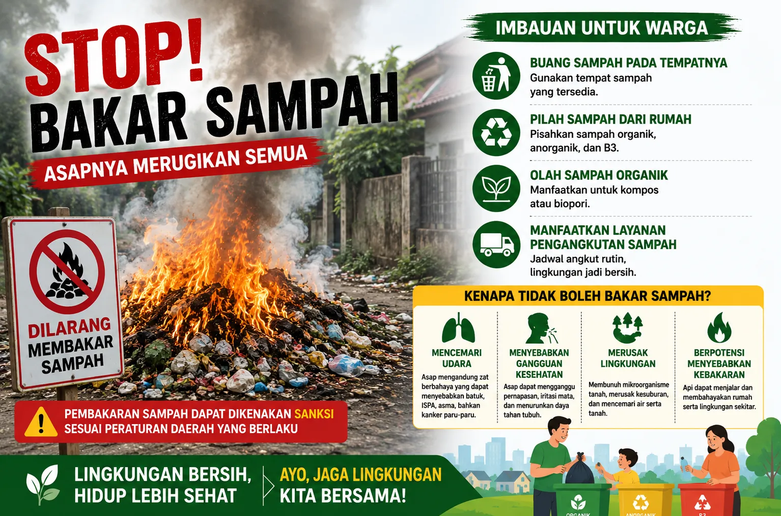 Dominasi Penyebab Kebakaran, Warga Klaten Diminta Hindari Bakar Sampah
