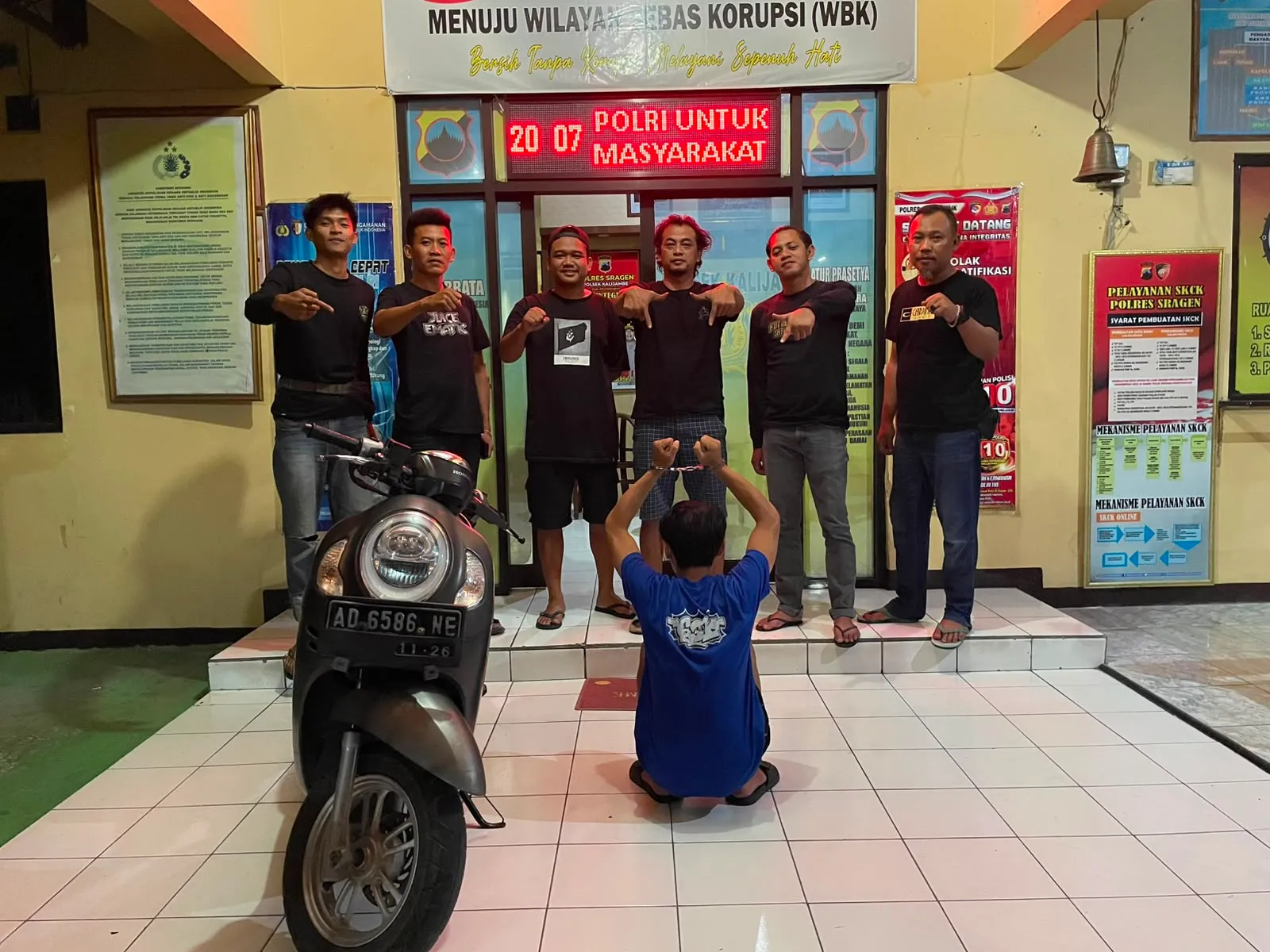 Dikejar sampai Demak, Pelaku Penggelapan Sepeda Motor di Sragen Tertangkap