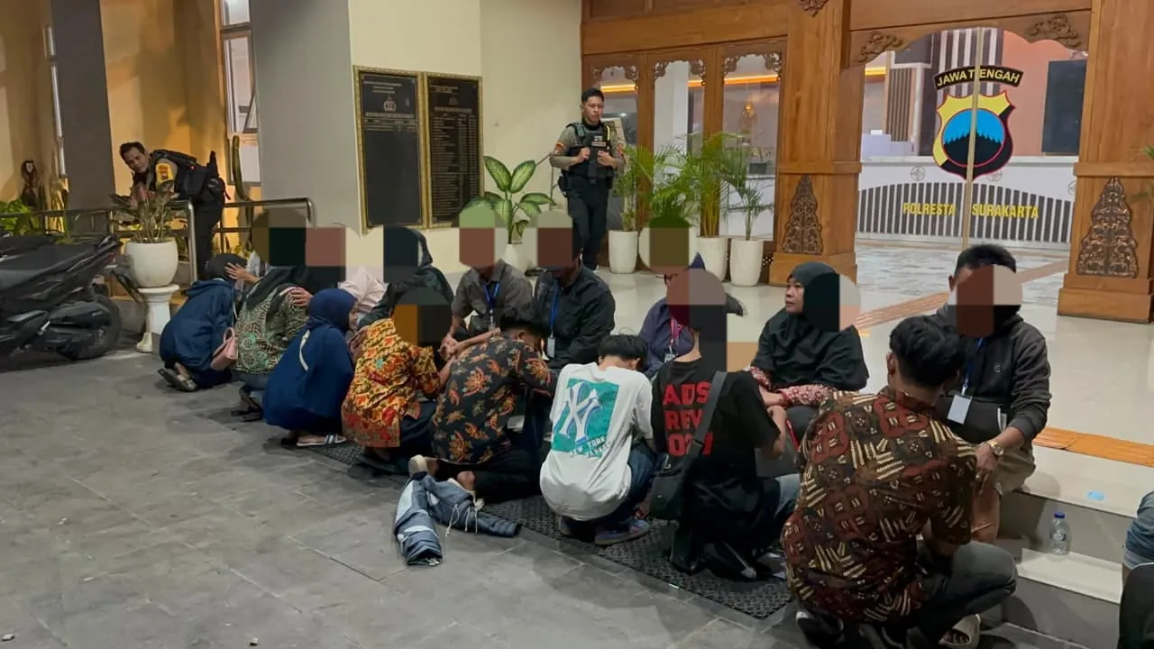 9 Pelajar asal Sukoharjo Ditangkap Tim Sparta saat Konvoi di Jalanan Kota Solo