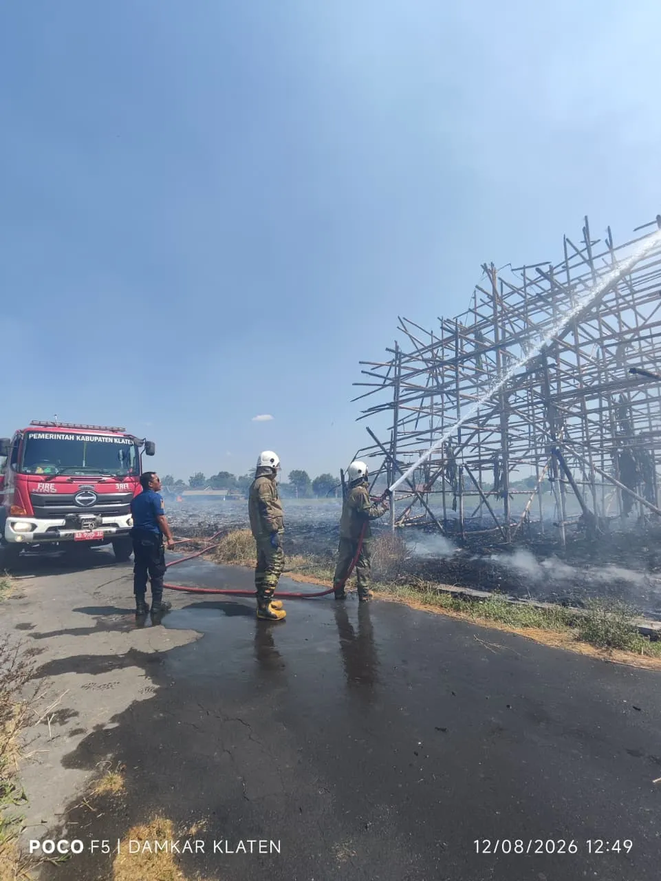 Los Mbako di Klaten Ludes Terbakar, Kerugian Capai Rp1,5 Miliar