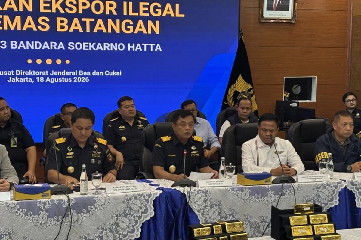 Bea Cukai Gagalkan Ekspor 22,3 Kg Emas di Bandara Soetta