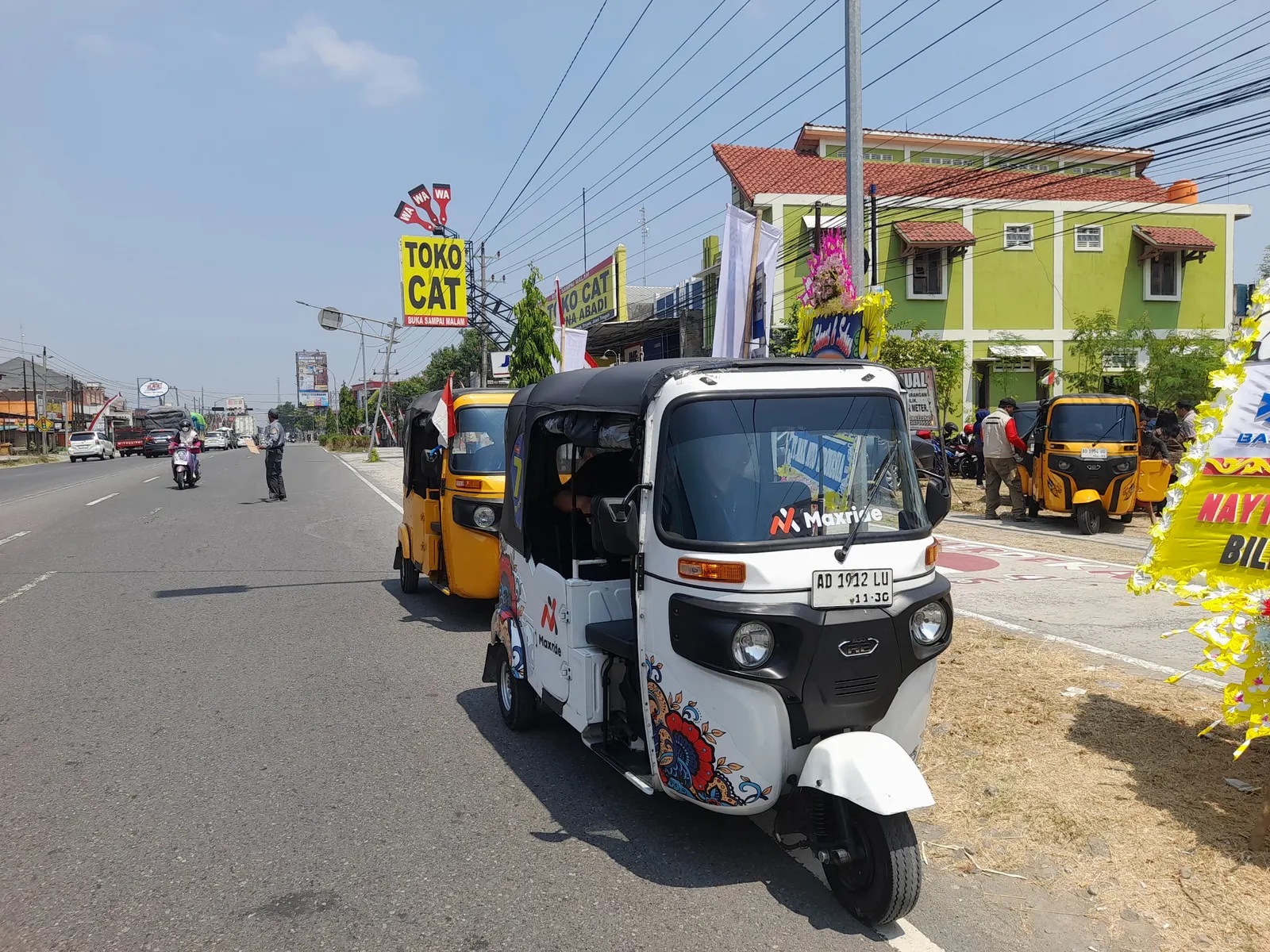 Pengembangan dari Solo, Angkutan Bajaj Mulai Mengaspal di Sragen