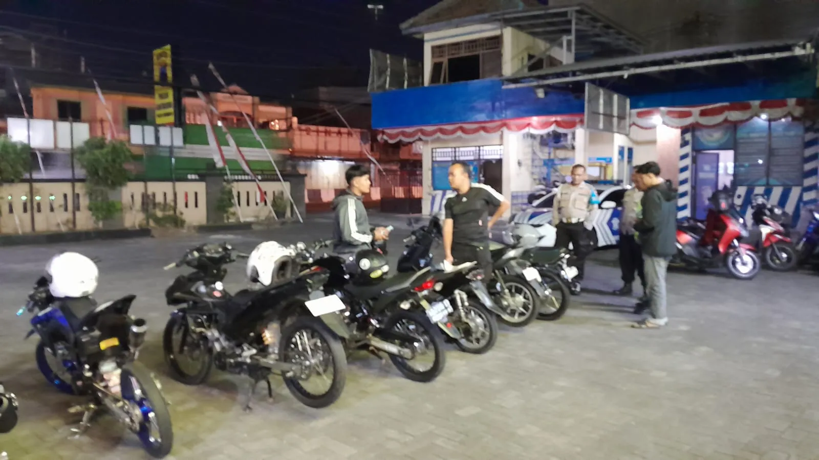 Patroli Malam Sasar 2 Jalan di Kartasura, 10 Motor Berknalpot Brong Diamankan