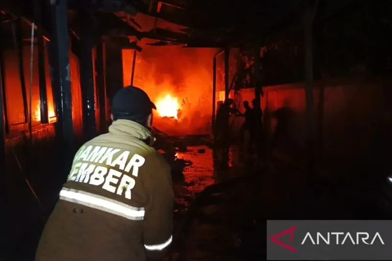 Kebakaran Landa Kantor Taman Nasional Meru Betiri di Jember