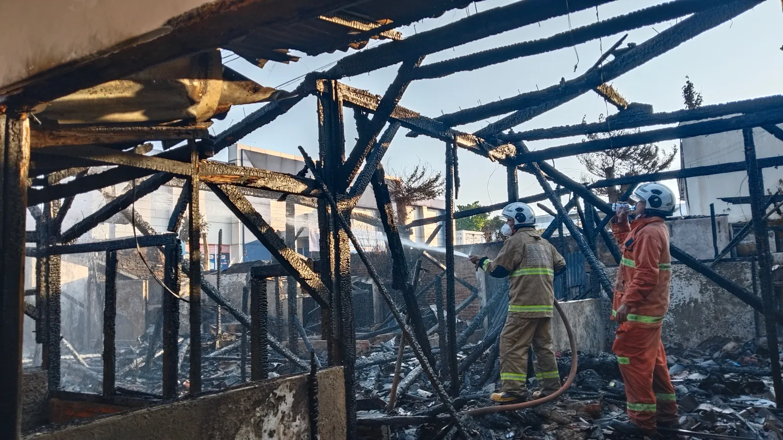 15 Rumah Asrama Polisi di Kota Lama Semarang Hangus Terbakar