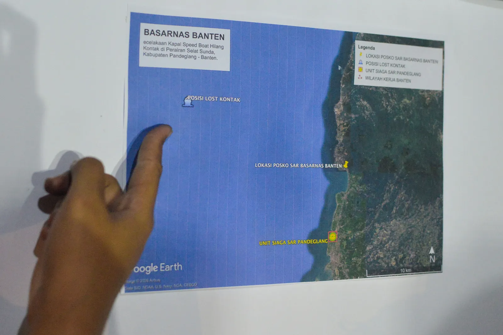 Pencarian 7 Jurnalis Hilang Kontak di Selat Sunda Dikebut Tim Gabungan