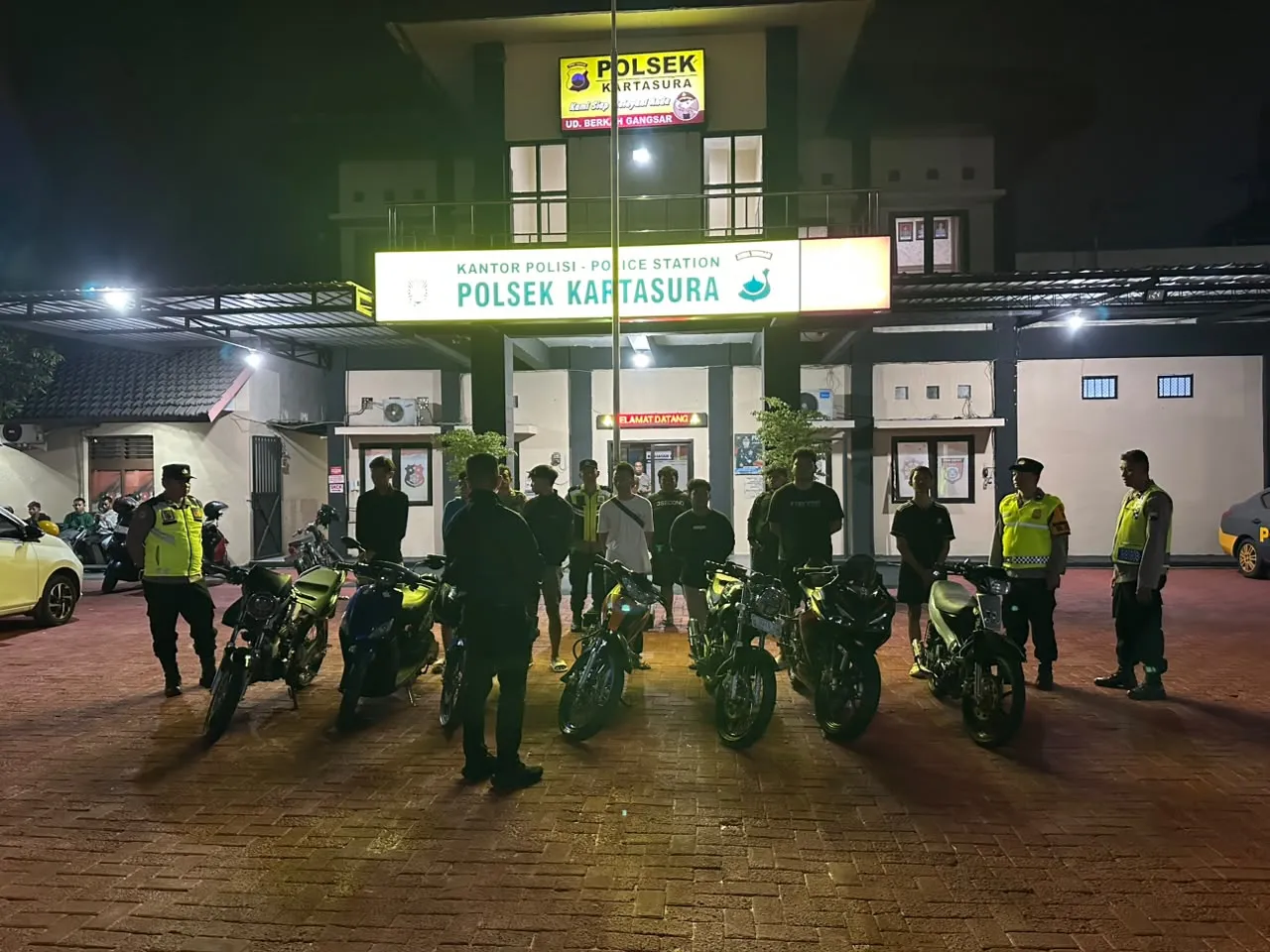 Ganggu Ketenangan Warga Kartasura, 7 Motor Berknalpot Brong Diamankan