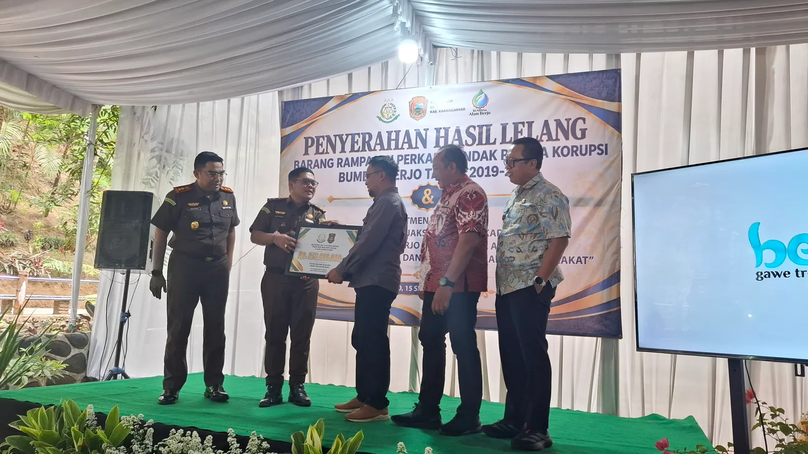 Rp370 Juta Aset Korupsi BUMDes Berjo Dikembalikan, Rumah Mewah Tunggu Lelang